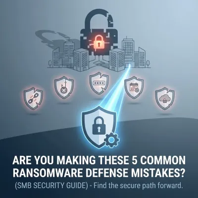 CelereTech blog cover: Are You Making These 5 Common Ransomware Defense Mistakes