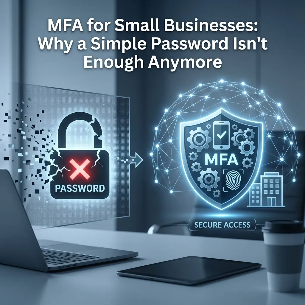 CelereTech blog cover: MFA for Small Businesses